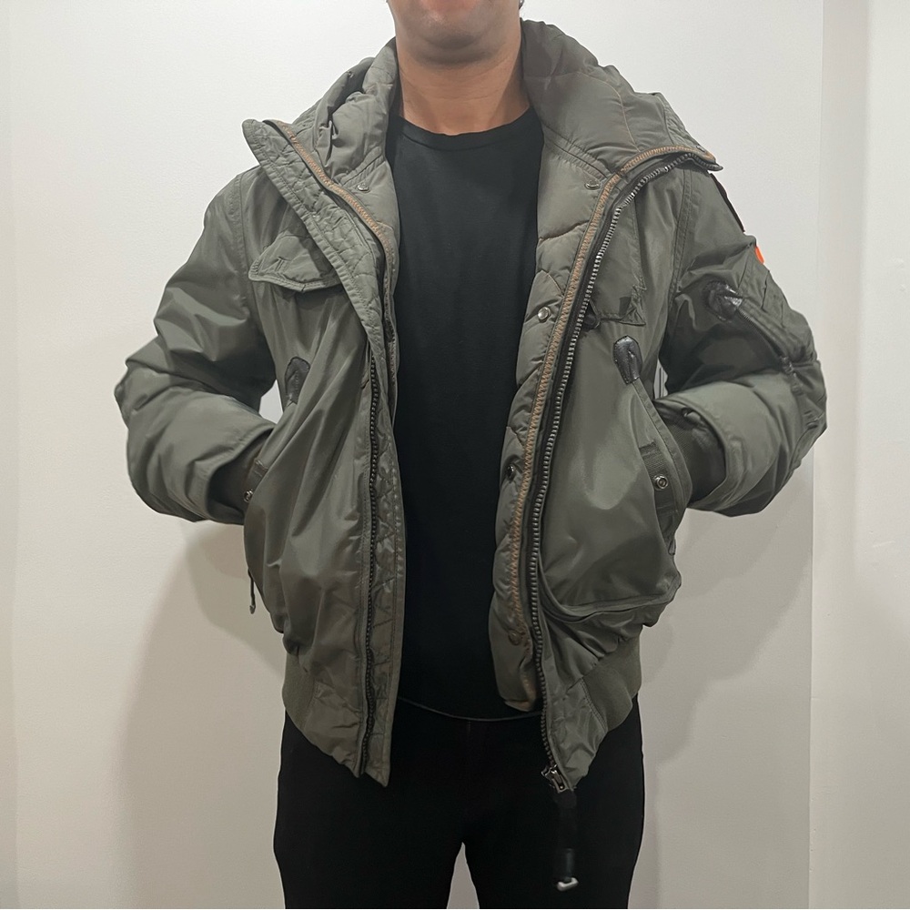 Parajumpers Green Bomber Jacket